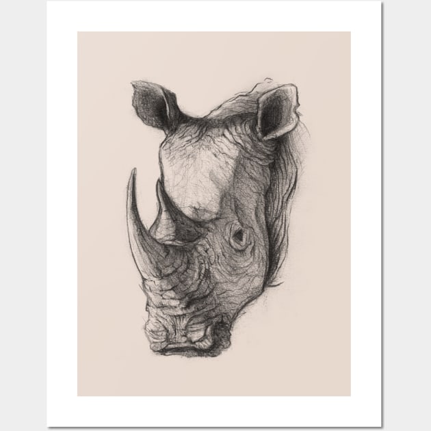 Rhino Wall Art by mikekoubou